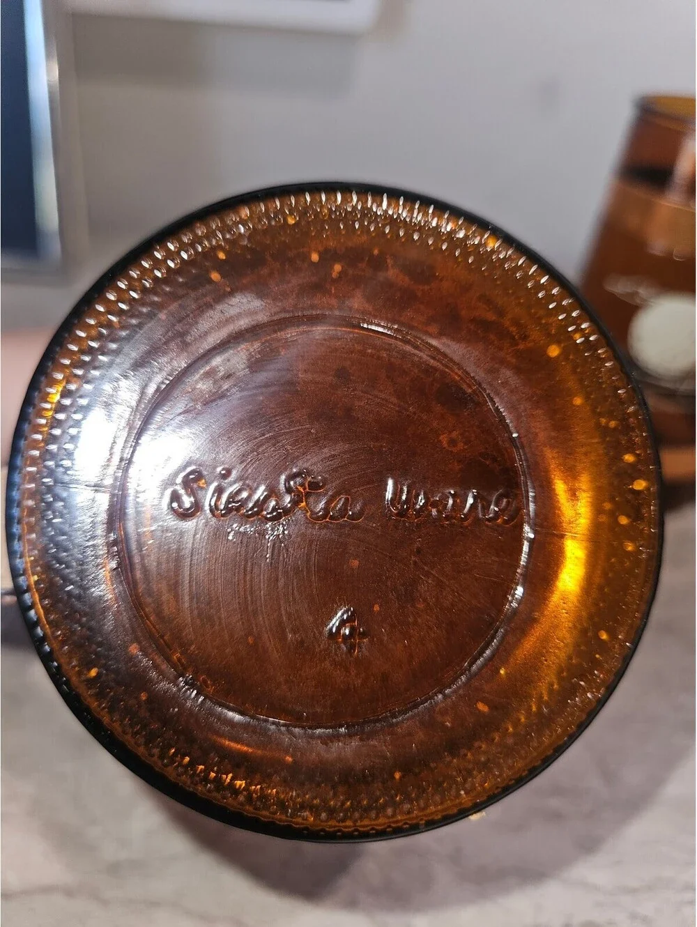 Pair vintage siesta ware glasses